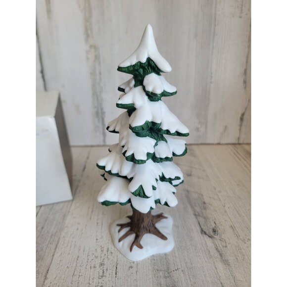 Dept 56 52813 Village porcelain pine large snow accessory xmas - Picture 4 of 8